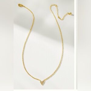 Uncommon James pavé heart necklace